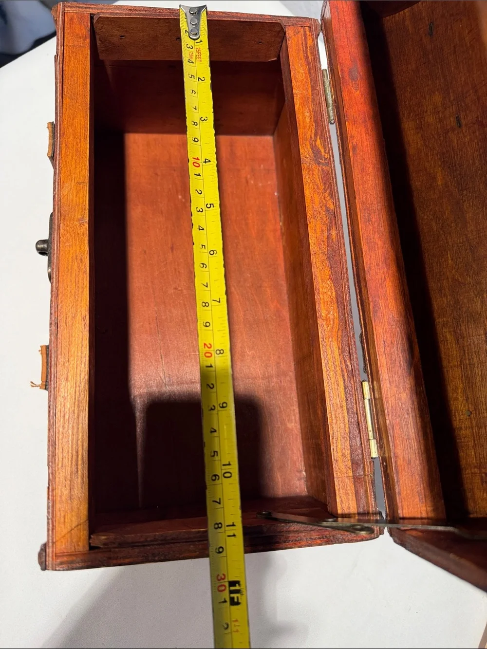 Vintage-Style Small Wood Chest Trunk Storage Box
